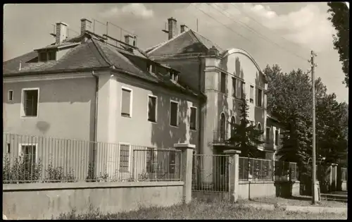 Postcard Harkány Stadtpartie 1960