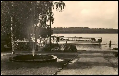 Ansichtskarte Schorfheide Werbellinsee, Schiff Anlegestelle, DDR AK 1967/1961