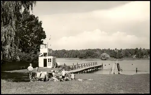 Ansichtskarte Templin Strandbad zu DDR-Zeiten 1966/1965