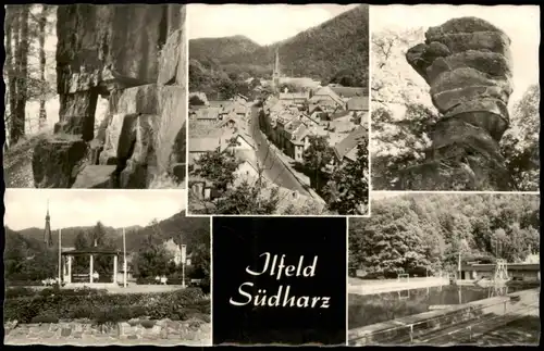 Ansichtskarte Ilfeld-Harztor DDR Mehrbildkarte mit Umland-Ansichten 1968