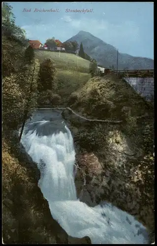 Ansichtskarte Bad Reichenhall Staubachfall - Haus 1912