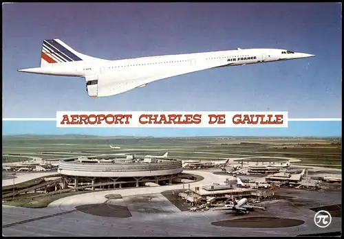 Roissy-en-France Concorde AEROPORT CHARLES DE GAULLE ROISSY-EN-FRANCE. 1980