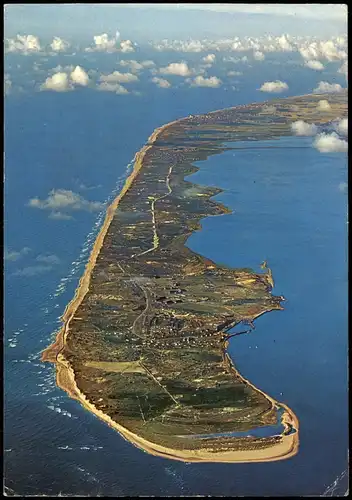 Ansichtskarte Sylt Insel Sylt Gesamtansicht vom Flugzeug aus 1977