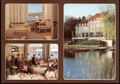 Ansichtskarte Eutin Reklamekarte Seeschloß am Kellersee im OT Fissau 1980