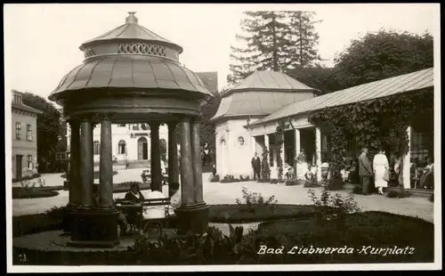 Postcard Bad Liebwerda Lázně Libverda Kurplatz 1930