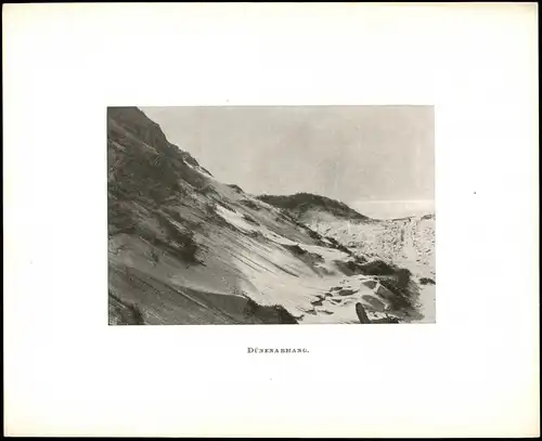 Insel Sylt Dünen Passepartout Sylt 1910
