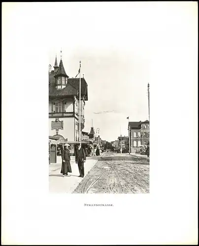 Westerland-Sylt Strandstraße Passepartout Sylt 1910