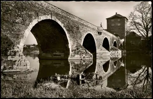 Ansichtskarte Limburg (Lahn) Alte Lahnbrücke 1962
