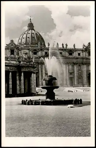 Postcard Vatikanstadt Rom Petersplatz / Piazza San Pietro 1960