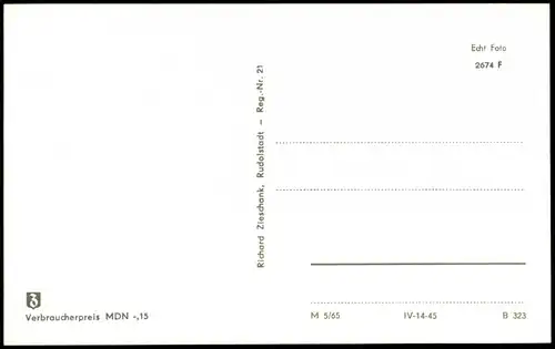 Mellenbach-Glasbach Panorama-Ansicht Mellenbach Thüringer Wald DDR AK 1965