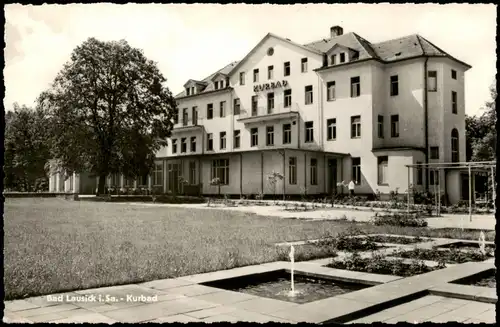 Ansichtskarte Bad Lausick Lausigk Kurbad Gebäude Ansicht DDR AK 1964