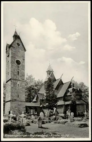 Brückenberg-Krummhübel Karpacz  Riesengebirge Brückenberg Kirche Wang 1930