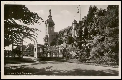 Postcard Bad Flinsberg Świeradów-Zdrój Kurhaus 1928  Bahnpost (Bahnpoststempel)