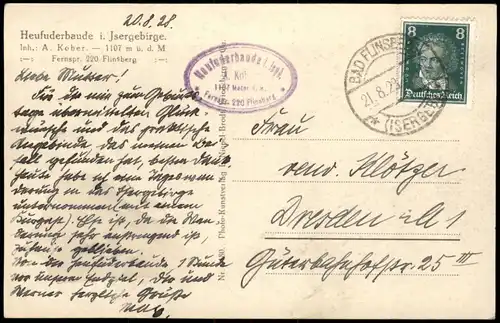 Bad Flinsberg Świeradów-Zdrój Panorama  Heufuderbaude Isergebirge 1929