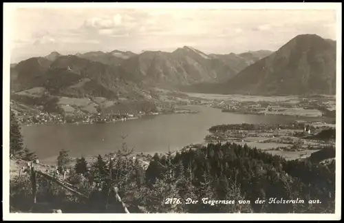 Ansichtskarte Tegernsee (Stadt) Panorama-Ansicht v.d. Holzer-Alm aus 1935