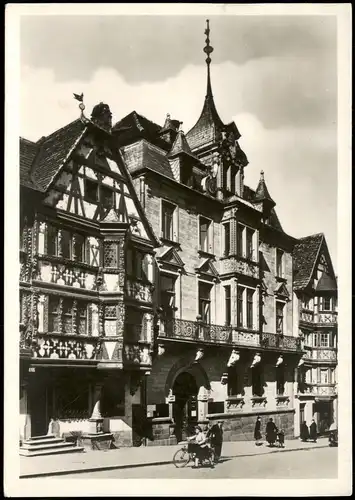 CPA Zabern Saverne Strassen Partie am Rathaus 1944