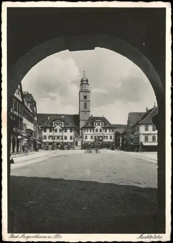 Ansichtskarte Bad Mergentheim Marktplatz 1935