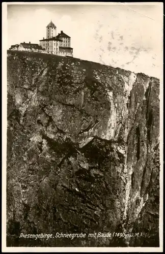 Schreiberhau Szklarska Poręba Schneegrubenbaude Riesengebirge  Śnieżnymi  1926