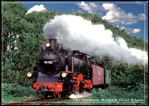 Verkehr Eisenbahn (Railway) Der Rasende Roland Insel Riigen 2001