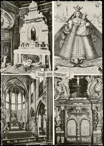 Ansichtskarte Kevelaer Mehrbildkarte Kirchen Motive 1960