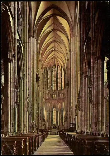 Ansichtskarte Köln Kölner Dom Innenansicht 1965