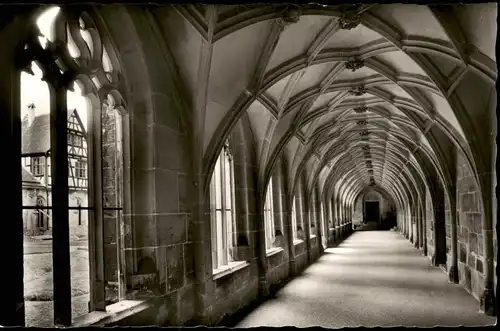 Ansichtskarte Bebenhausen-Tübingen Kreuzgang im ehemaligen Jagdschloß 1960