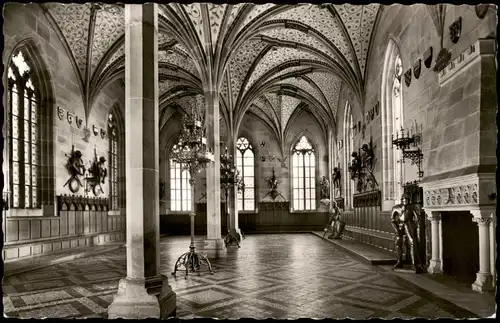 Bebenhausen-Tübingen Sommerrefektorium im ehemaligen Jagdschloß 1960