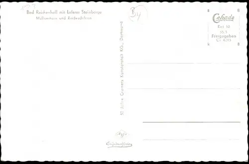 Bad Reichenhall Loferer Steinberge Müllnerhorn und Ristfeuchthorn 1955