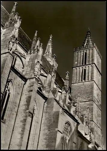 Rothenburg ob der Tauber Kirche von St. Jakob Langhaus und Türme 1960