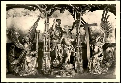 Rothenburg ob der Tauber Blutaltar in Kirche  (Tilmann Riemenschneider) 1960