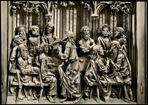 Rothenburg ob der Tauber St. Jakob Kirche Helligblutaltar Abendmahl  1960