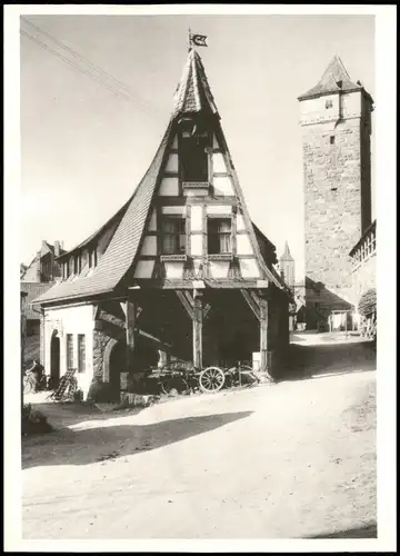 Rothenburg ob der Tauber Straßen Partie a.d. Alten Schmiede 1973