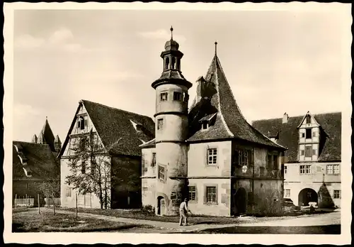 Ansichtskarte Rothenburg ob der Tauber Hegenreiterhaus 1950