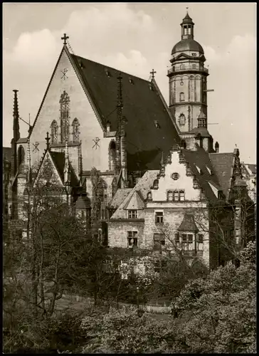 Ansichtskarte Leipzig Thomaskirche Gebäude Ansicht DDR AK 1963