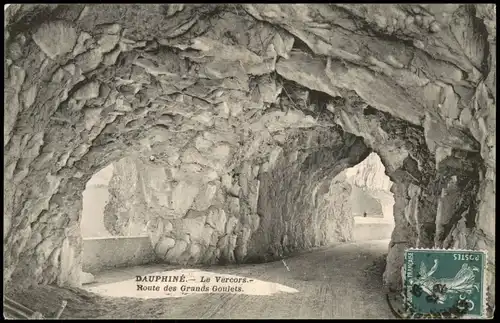 CPA Dauphiné DAUPHINÉ Le Vercors, Straßen Tunnel 1910