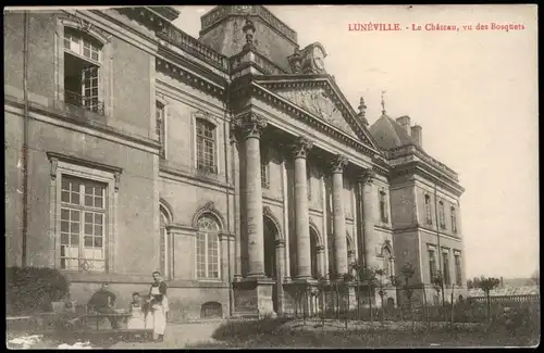 CPA Luneville Lunéville Schoss Château vu des Bosquets 1910