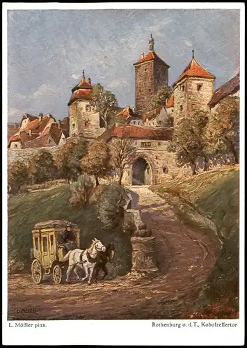 Rothenburg ob der Tauber Kobolzellertor nach Ludwig Mößler 1939