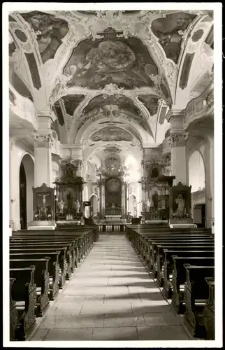 Ansichtskarte Beuron Erzabtei Beuron Inneres der Kirche 1959