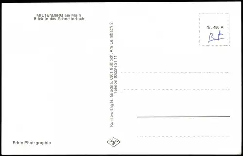 Ansichtskarte Miltenberg (Main) Blick in das Schnatterloch 1960
