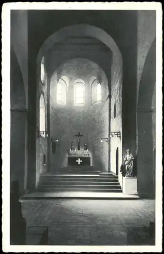 Mittelheim-Oestrich-Winkel St. Ägidiuskirche Chorpartie Mittelheim/Rhein 1960