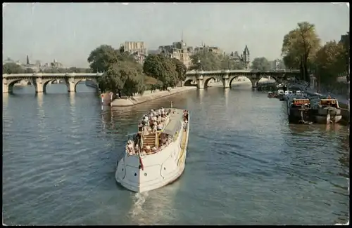 CPA Paris La pointe du Vert-Galant et le Pont-Neuf 1960