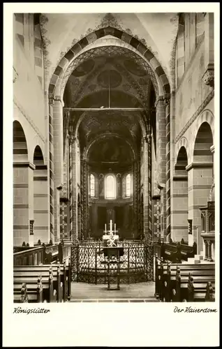 Ansichtskarte Königslutter (Elm) Kaiserdom, Mittelschiff 1960