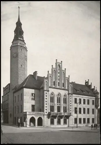 Postcard Leobschütz (OS) Głubczyce Rathaus (Town Hall) 1960