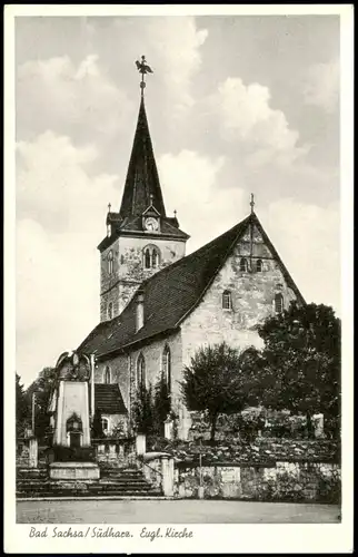 Ansichtskarte Bad Sachsa Evangelische Kirche 1950