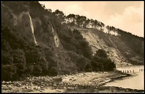 Göhren (Rügen) Partie am Hövt, Küste Rügen Strand, DDR AK 1961