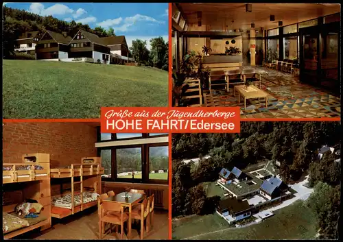 Hemfurth-Edersee-Edertal Grüße Jugendherberge HOHE FAHRT   Mehrbild-AK 1970