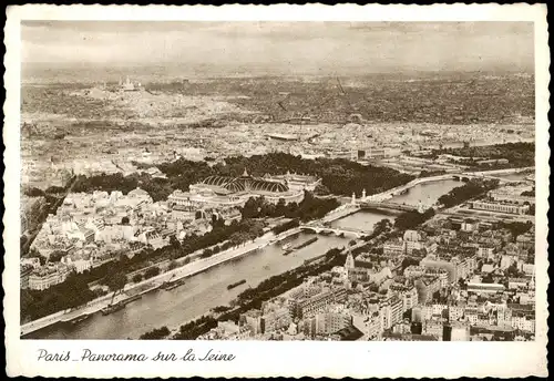 CPA Paris Panorama sur la Seine, Luftaufnahme 1940