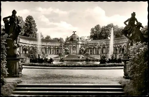 Ansichtskarte Bayreuth Schloß (Castle) Eremitage 1960