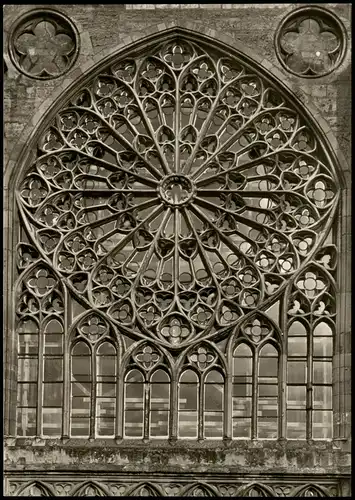 CPA Tours Tours, Kathedrale, S.Querschiff-Rose 1960