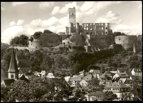 Ansichtskarte Königstein (Taunus) Panorama-Ansicht mit Burg-Ruine 1968